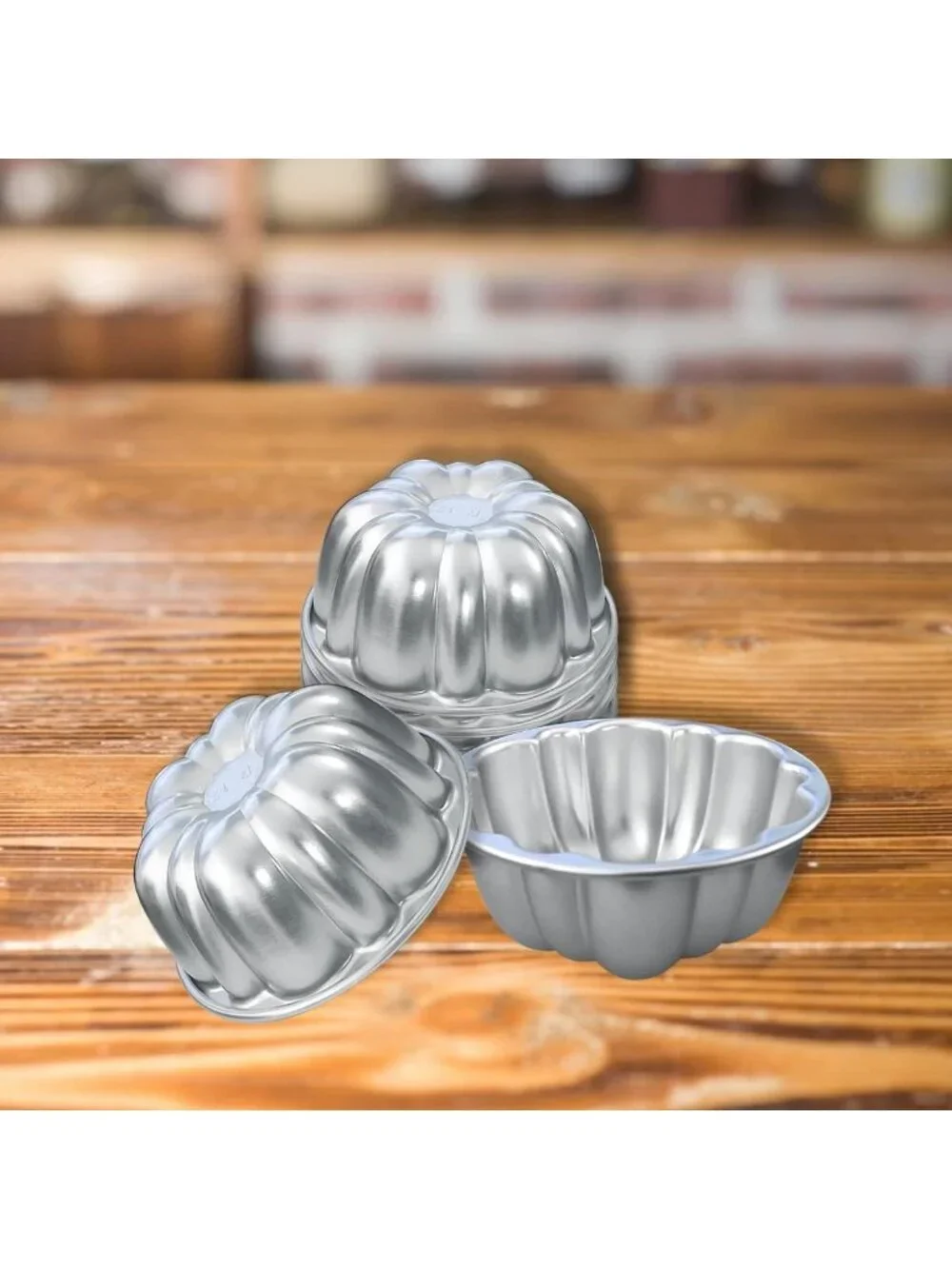 Nonstick Aluminum Cupcake & Muffin Molds - Jello, Pudding, Tartlet Baking Pan